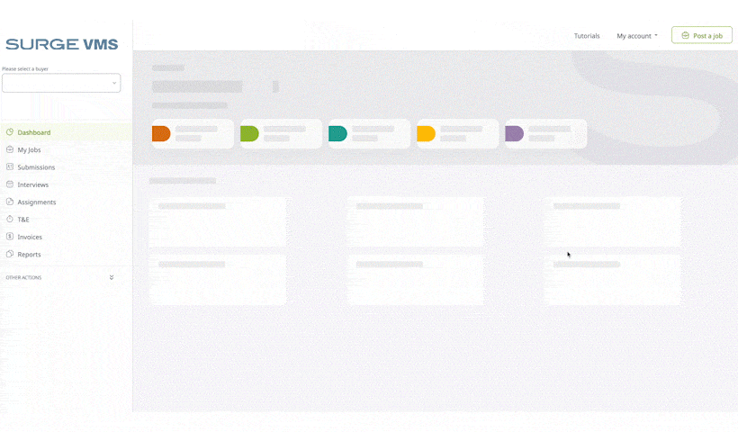 SurgeVMS Dashboard View